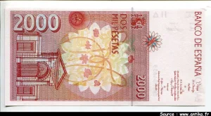 2000 Pesetas José Celestino Mutis
