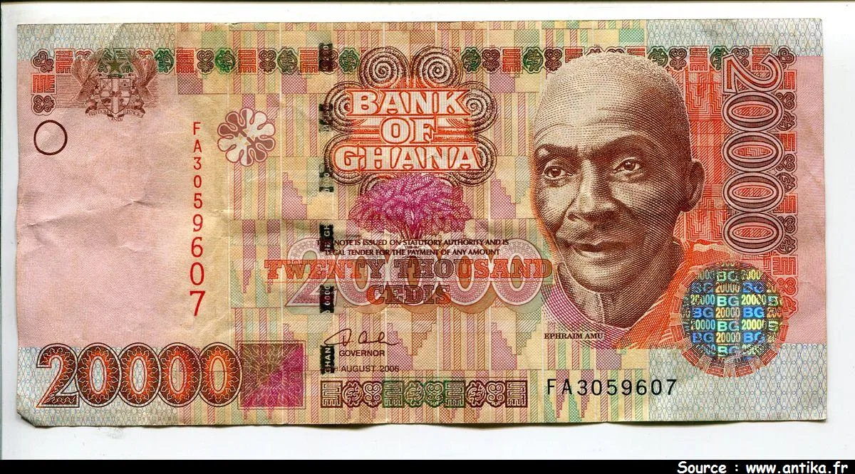 20000 Cedis Ephraim Amu Musicien * * *