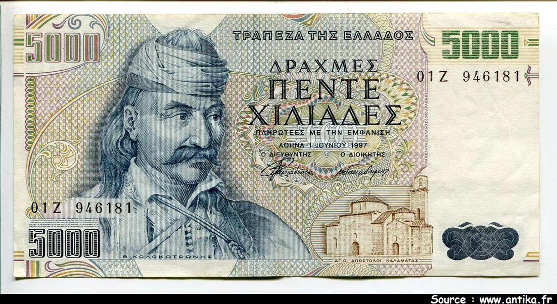 5000 Drachmes T.Kolokotronis * * * *