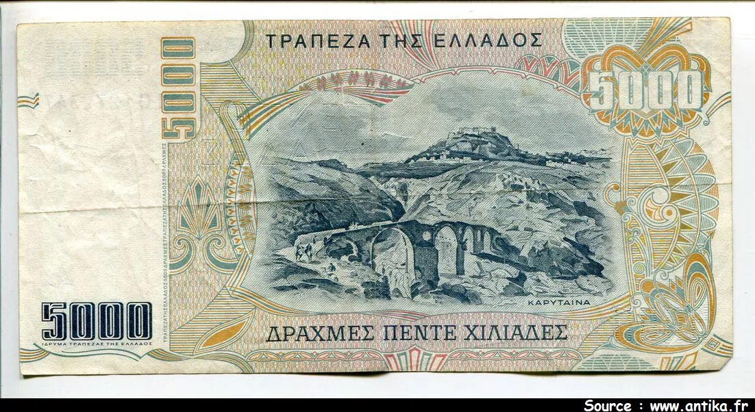 5000 Drachmes T.Kolokotronis * * * * * *