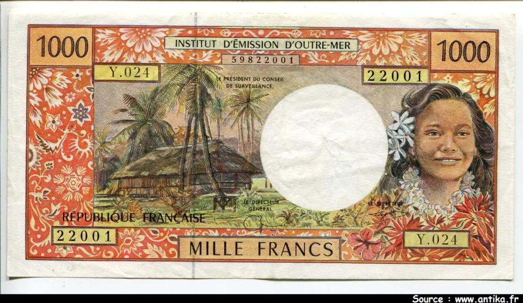 1000 Francs Huttes & Palmiers AlphY.24 Sign 8