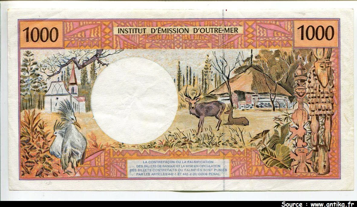1000 Francs Huttes & Palmiers AlphY.24 Sign 8
