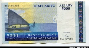 5000 Ariary Petit Voilier PROMO * * * * *