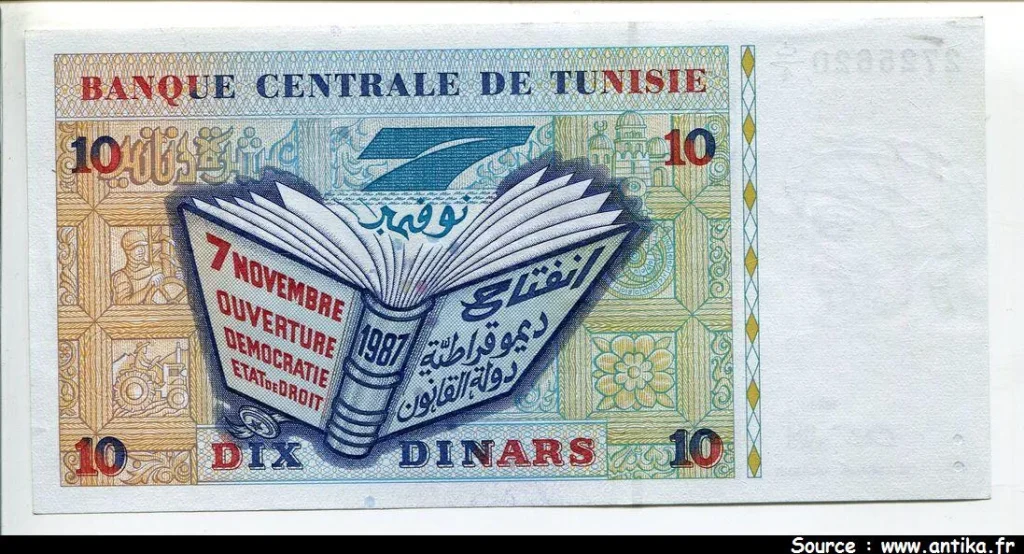 10 Dinars Abd-Alrahman Ibn Khaldoun