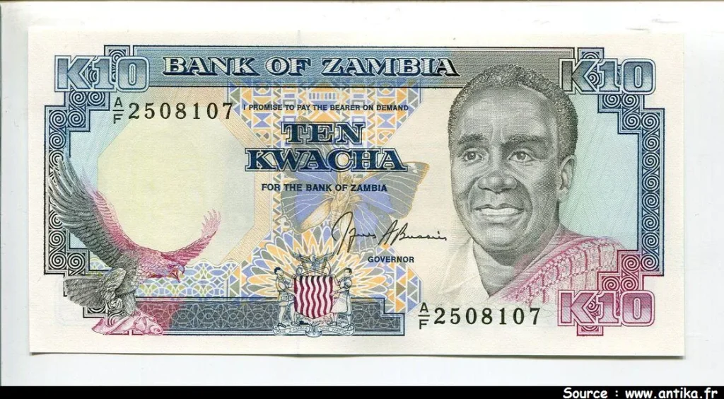 10 Kwacha président K.Kaunda * * * * *