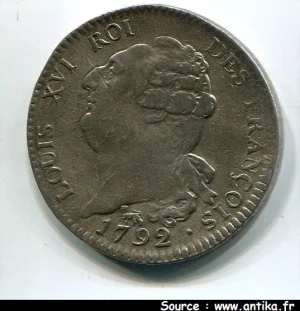 ECU de 6 livres FRANCOIS LOUIS XVI