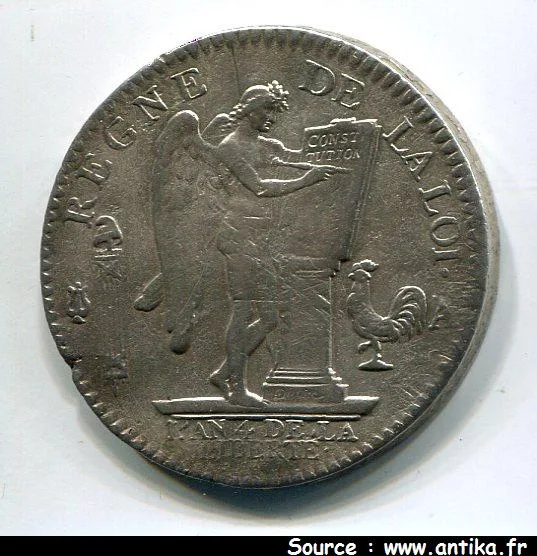 ECU de 6 livres FRANCOIS LOUIS XVI