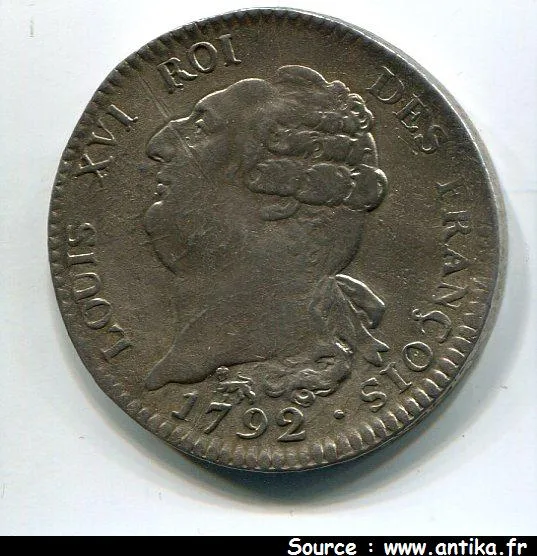 ECU de 6 livres FRANCOIS LOUIS XVI