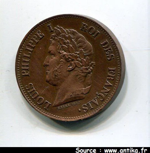 1 DECIME ESSAI 1 DECIME en Cuivre LOUIS PHILIPPE