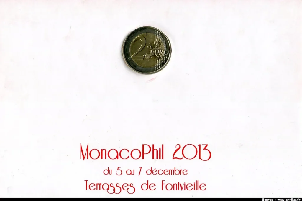 2 € COMMEMORATIVES 20 ème Anniv Admis° Monaco à l'O.N.U