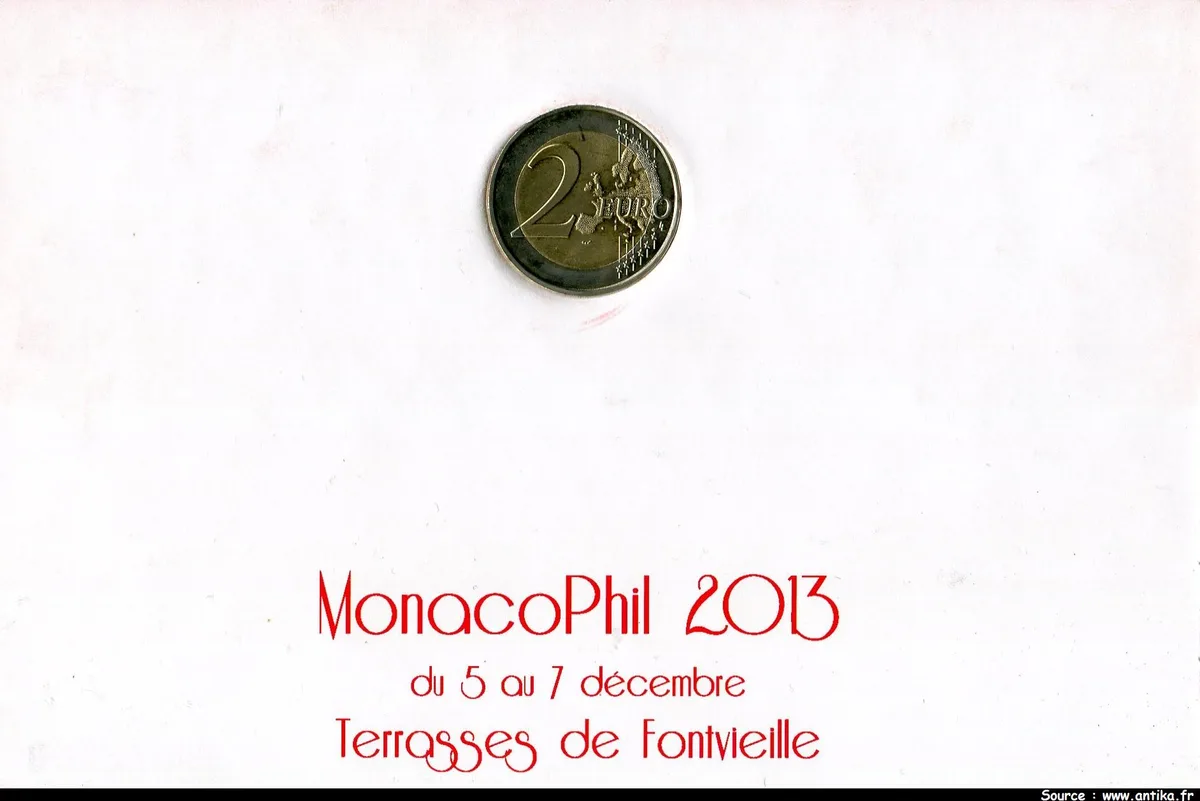 2 € COMMEMORATIVES 20 ème Anniv Admis° Monaco à l'O.N.U