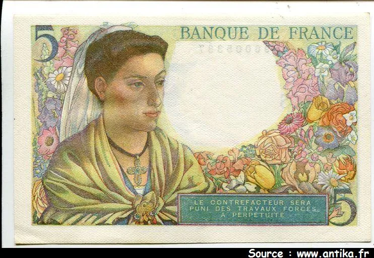 5 FRANCS BERGER - Type 1943