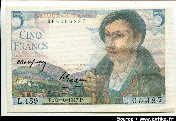 5 FRANCS BERGER - Type 1943