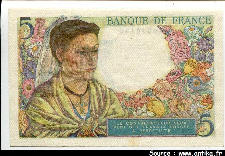 5 FRANCS BERGER - Type 1943