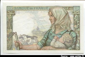 10 FRANCS MINEUR - type 1941