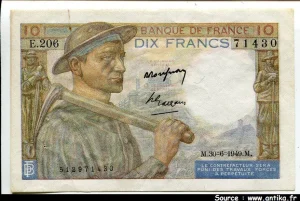 10 FRANCS MINEUR - type 1941