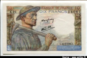 10 FRANCS MINEUR - type 1941