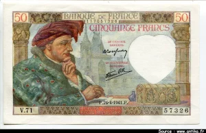 50 FRANCS JACQUES CŒUR - Type 1941