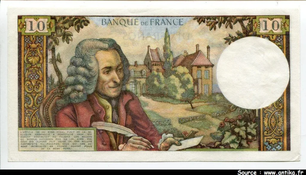 10 FRANCS VOLTAIRE - Type 1963