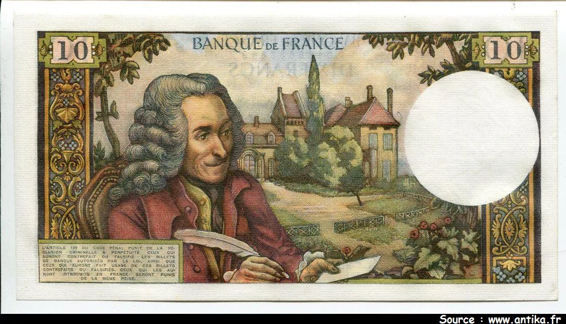 10 FRANCS VOLTAIRE - Type 1963