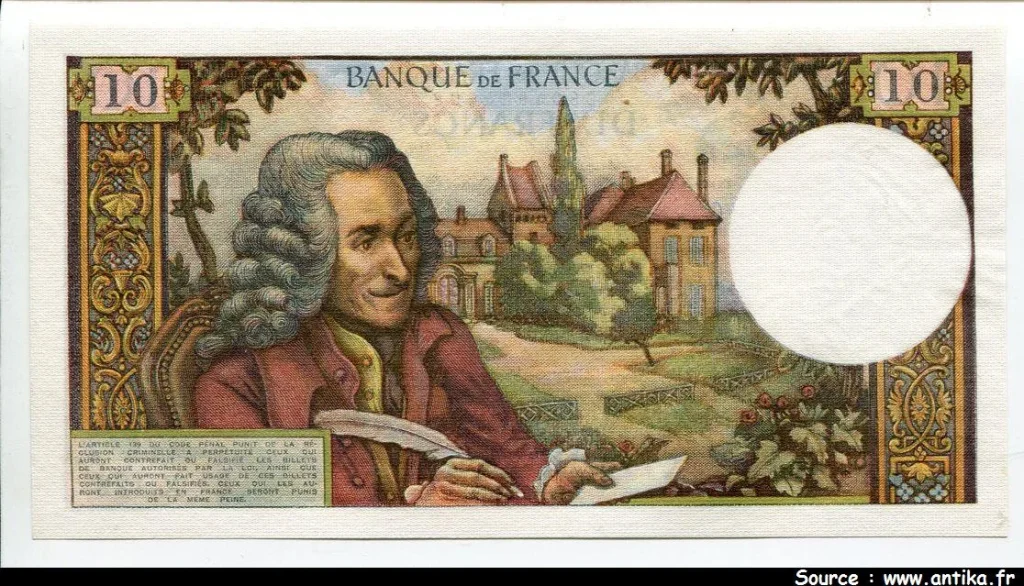 10 FRANCS VOLTAIRE - Type 1963