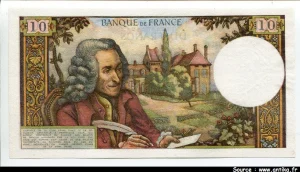 10 FRANCS VOLTAIRE - Type 1963