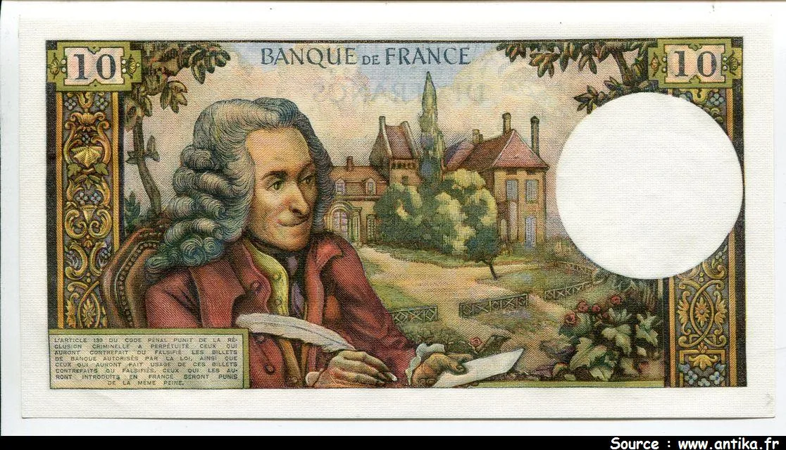 10 FRANCS VOLTAIRE - Type 1963