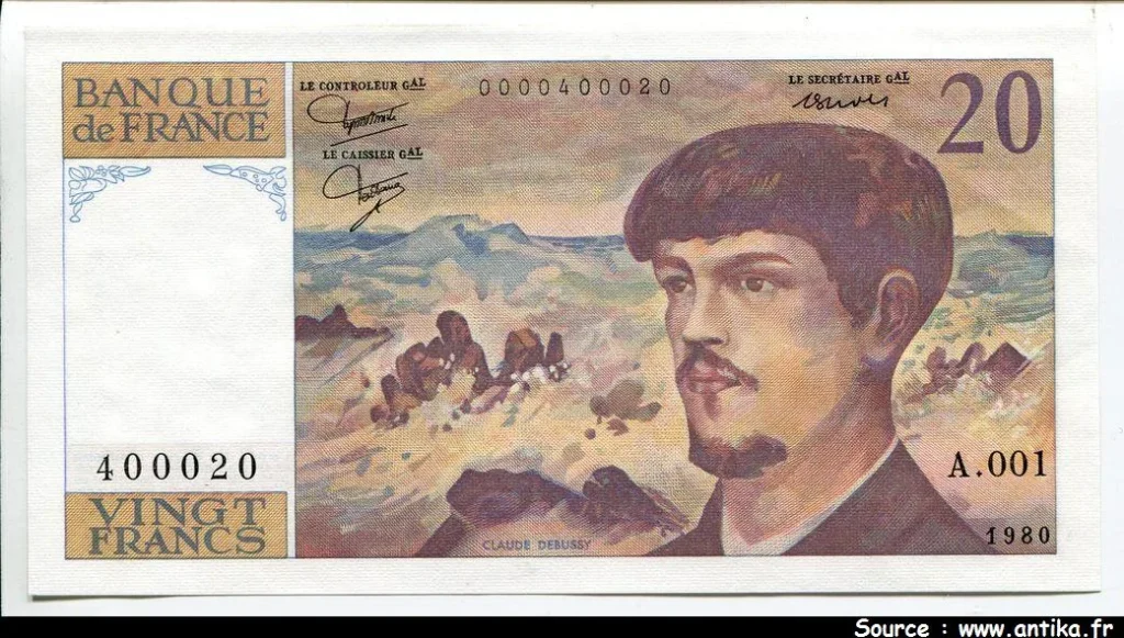 20 FRANCS DEBUSSY - Type 1980