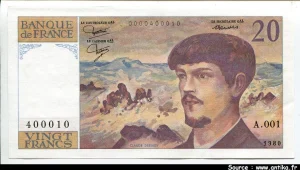 20 FRANCS DEBUSSY - Type 1980
