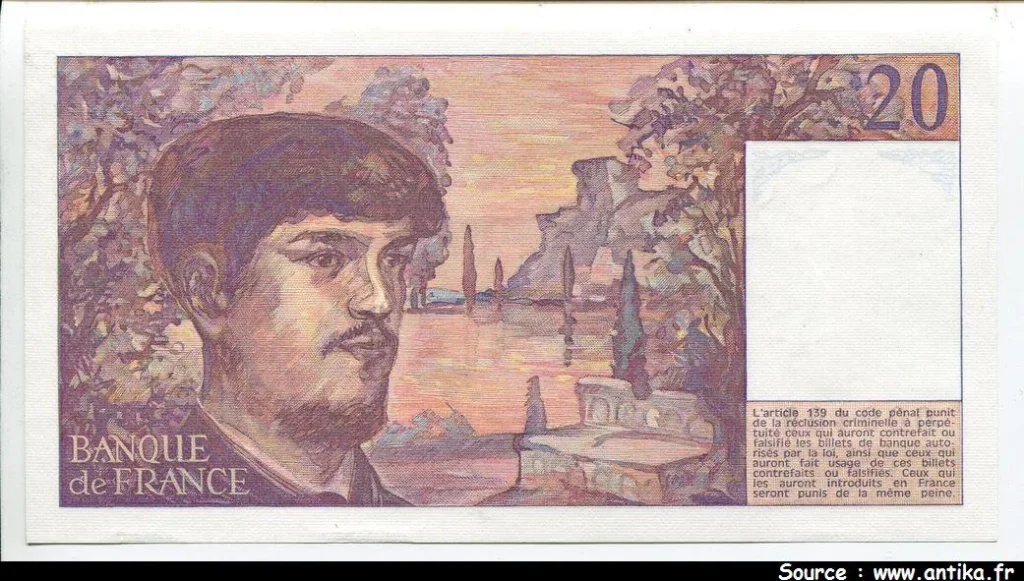 20 FRANCS DEBUSSY - Type 1980