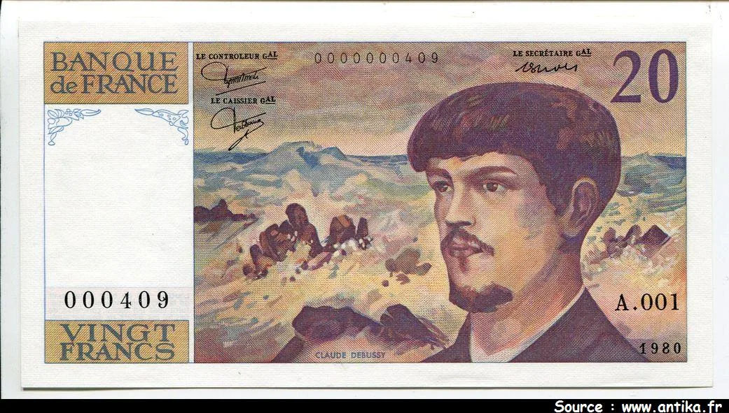 20 FRANCS DEBUSSY - Type 1980