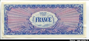 100 FRANCS Verso "France"