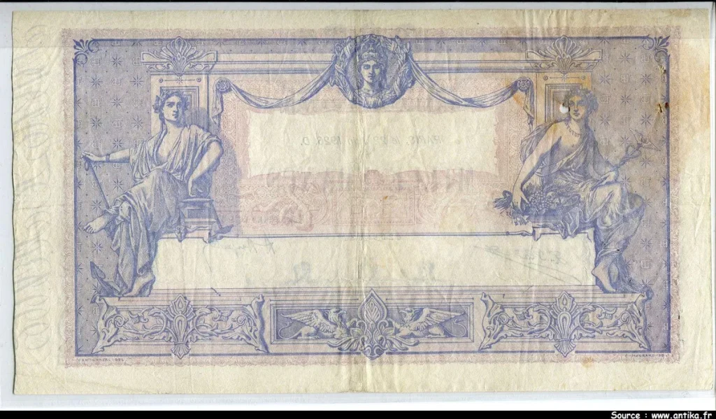 1000 FRANCS BLEU & ROSE - Type 1889