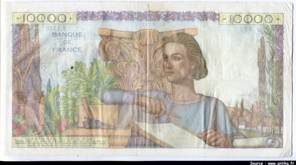 10 000 FRANCS GENIE Français- Type 1945