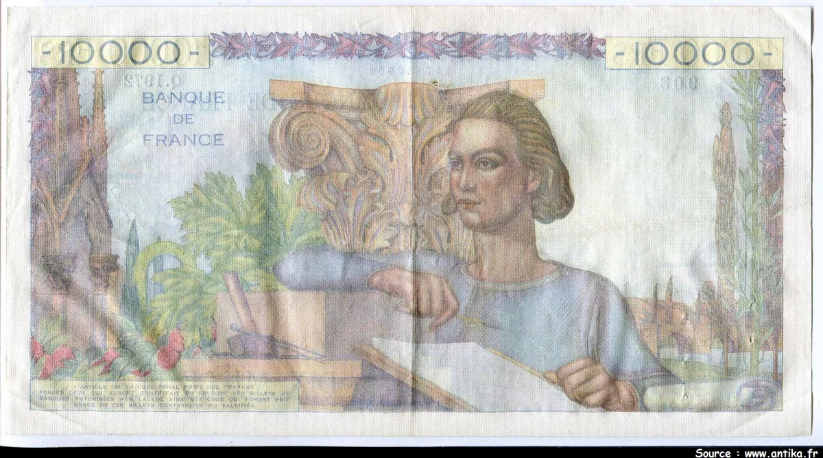 10 000 FRANCS GENIE Français- Type 1945
