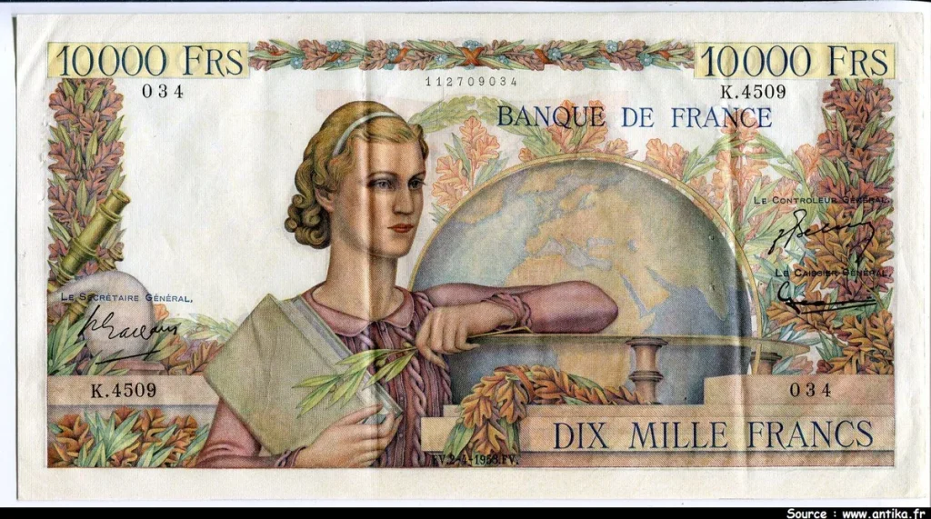 10 000 FRANCS GENIE Français- Type 1945