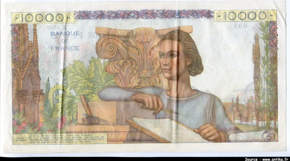 10 000 FRANCS GENIE Français- Type 1945