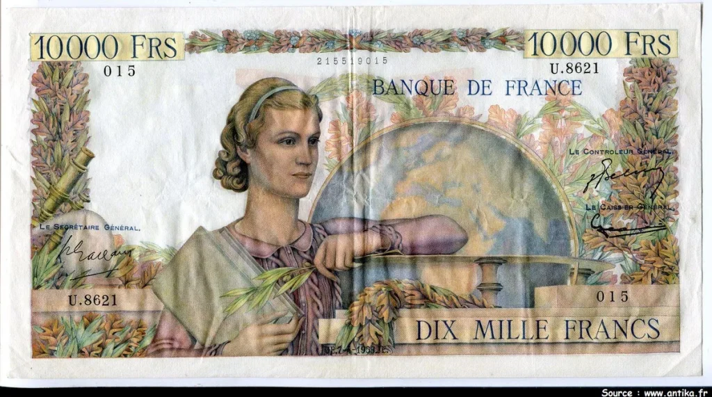 10 000 FRANCS GENIE Français- Type 1945