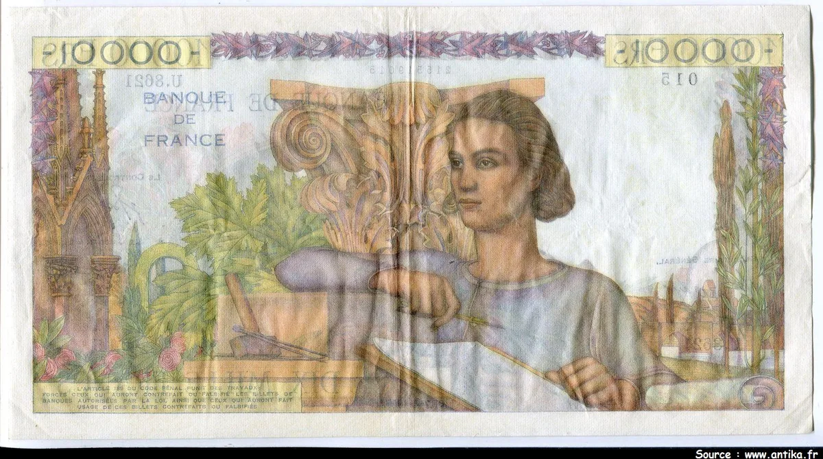 10 000 FRANCS GENIE Français- Type 1945