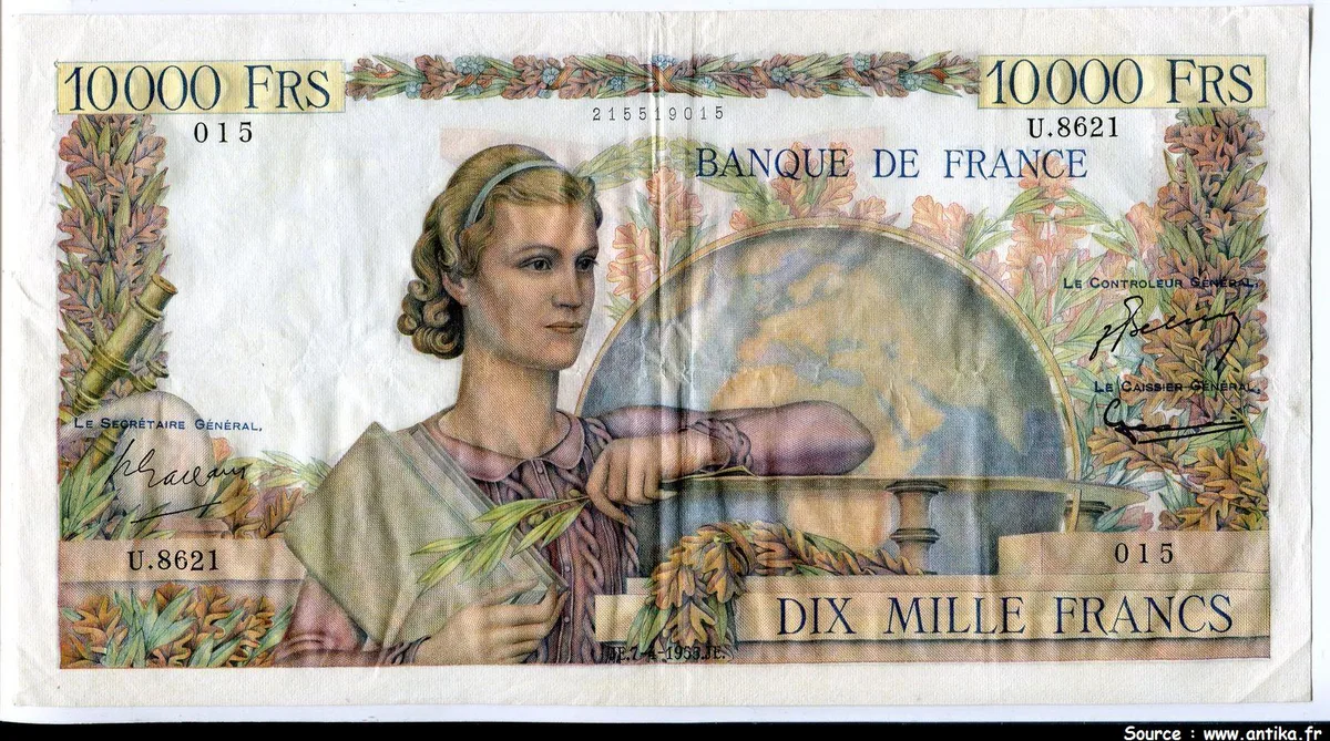 10 000 FRANCS GENIE Français- Type 1945