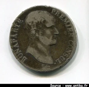 5 FRANCS BONAPARTE Ier CONSUL