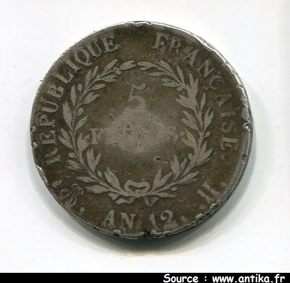 5 FRANCS BONAPARTE Ier CONSUL