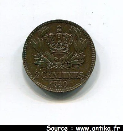 2 CENTIMES ESSAI Cuivre du 2 CENTIMES LOUIS PHILIPPE