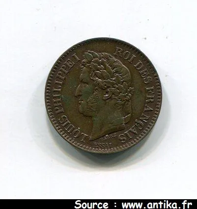 2 CENTIMES ESSAI Cuivre du 2 CENTIMES LOUIS PHILIPPE