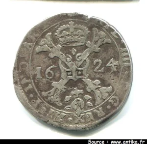 Cté de Bourgogne Philippe IV d'Espagne 1621-1655