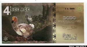 ICE AGE (Animaux disparus) 4 Ice Dollars Dodo de l'île Maurice