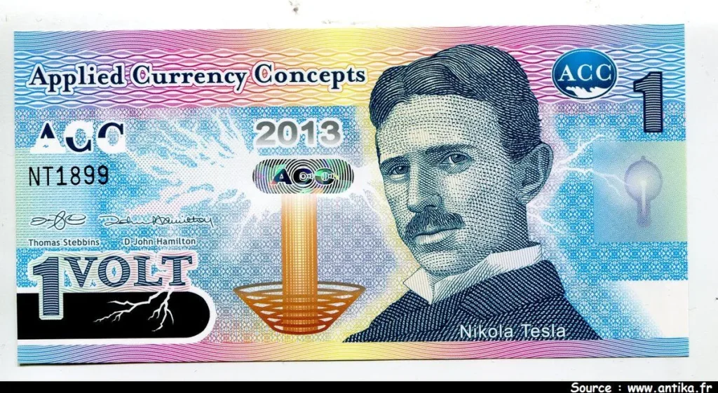 APPLIED CURRENCY CONCEPT 1 Volt Nicolas Tesla