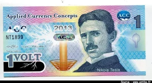 APPLIED CURRENCY CONCEPT 1 Volt Nicolas Tesla