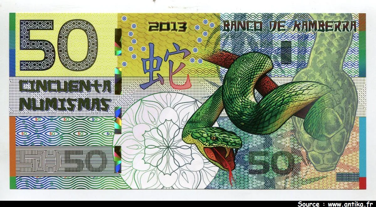 ROYAUME DE KAMBERRA 50 Numis Serpent * *