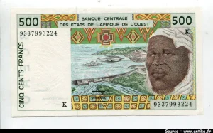 500 Francs Barrage & Vieil homme K:Sénégal